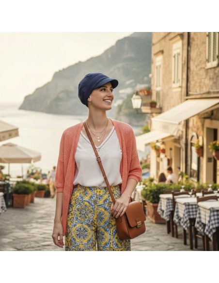 Gorra Oncológica Capri de Bambú Carebell Headwear | Confort y Protección Solar