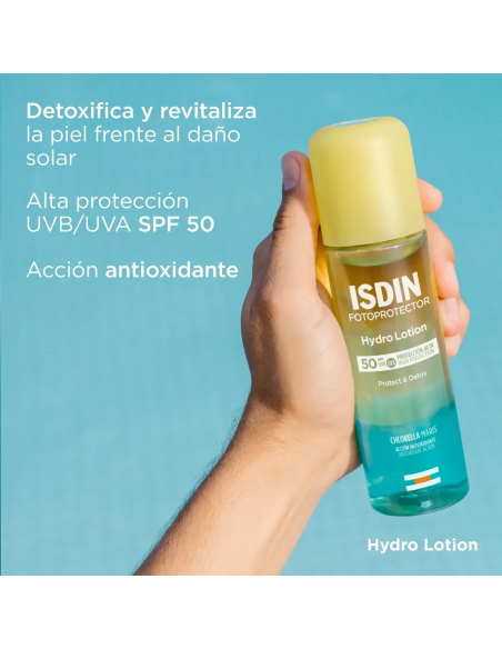 ISDIN HydroLotion SPF 50 – Fotoprotector Corporal Bifásico Hidratante