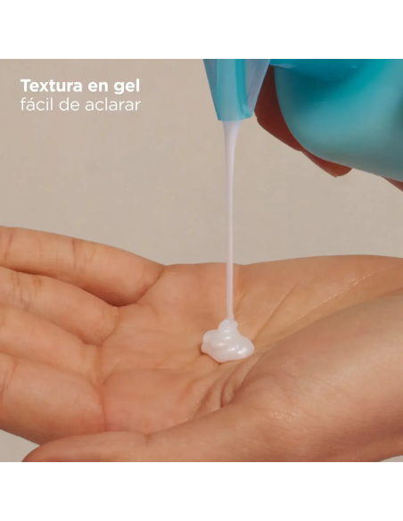 Textura cremosa en gel syndet sin jabón que limpia con la máxima suavidad.