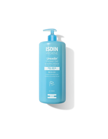 Envase de 1000 ml de ISDIN Ureadin Gel de Ducha, formato ahorro para la higiene diaria.