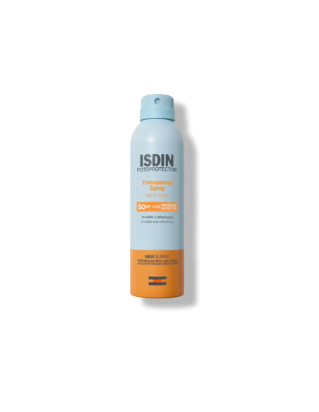 ISDIN Transparent Spray Wet Skin SPF 50 – Protector Solar Invisible Corporal