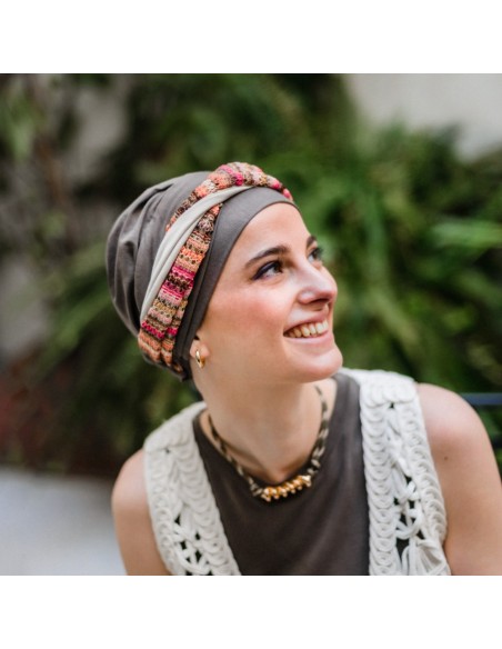 Turbante Oncológico Elegance Masala – Carebell Headwear
