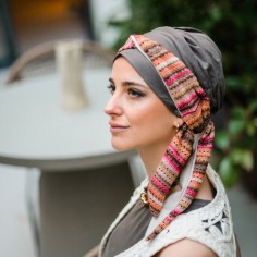 Turbante Oncológico Smooth Masala – Carebell Headwear 2