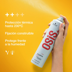 Schwarzkopf Osis+ Elastic Laca Flexible de Fijación Media. 2