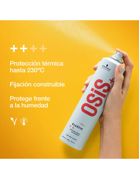 Schwarzkopf Osis+ Elastic Laca Flexible de Fijación Media.