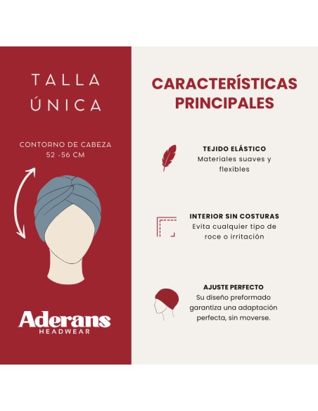 Turbante Oncológico Smart Ibiza de Bambú – Aderans Headwear