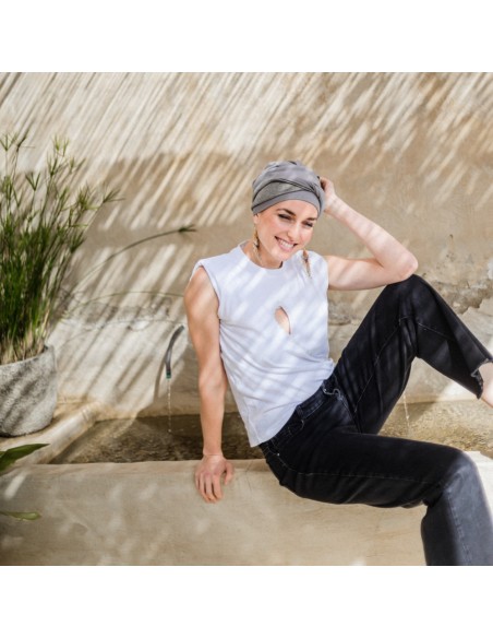 Turbante Oncológico Fancy Ibiza de Bambú – Aderans Headwear