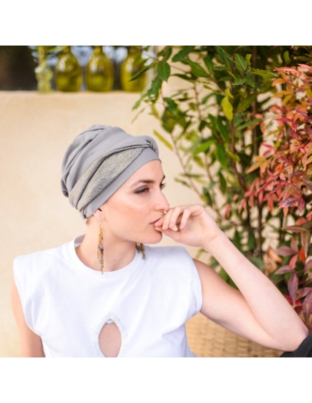 Turbante Oncológico Fancy Ibiza de Bambú – Aderans Headwear