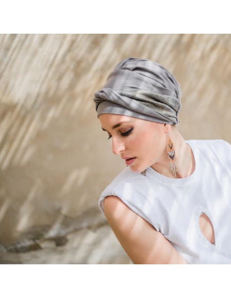 Turbante Oncológico Fancy Ibiza de Bambú – Aderans Headwear