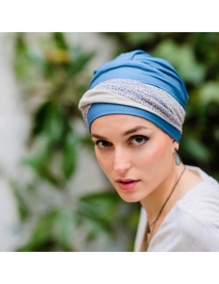 Turbante Oncológico Fancy Cadaqués de Bambú – Aderans Headwear