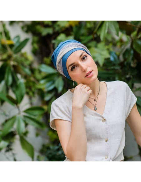 Turbante Oncológico Fancy Cadaqués de Bambú – Aderans Headwear