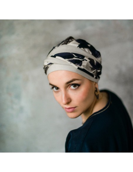 Turbante Oncológico Fancy Osaka de Bambú – Aderans Headwear