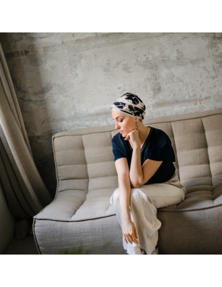 Turbante Oncológico Fancy Osaka de Bambú – Aderans Headwear