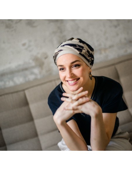 Turbante Oncológico Fancy Osaka de Bambú – Aderans Headwear