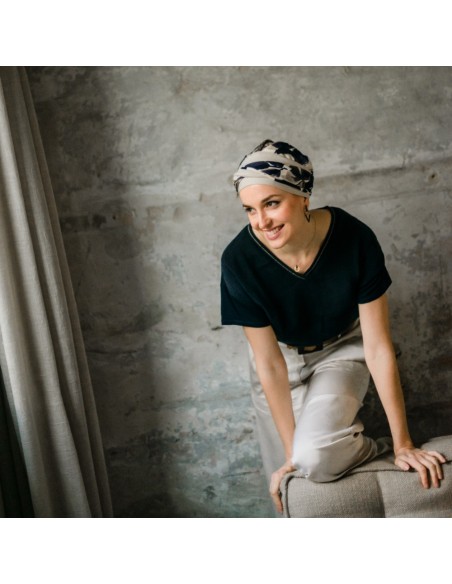 Turbante Oncológico Fancy Osaka de Bambú – Aderans Headwear