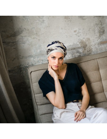 Turbante Oncológico Fancy Osaka de Bambú – Aderans Headwear