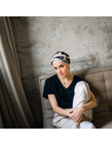 Turbante Oncológico Fancy Osaka de Bambú – Aderans Headwear