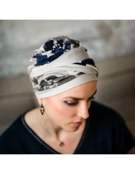 Turbante Oncológico Fancy Osaka de Bambú – Aderans Headwear