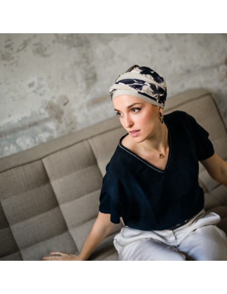 Turbante Oncológico Fancy Osaka de Bambú – Aderans Headwear