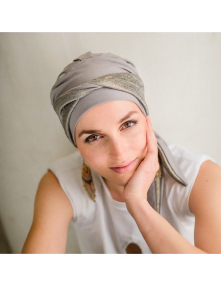 Turbante Oncológico Smart Ibiza de Bambú – Aderans Headwear