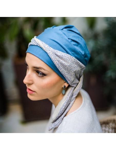 Turbante Oncológico Smart Cadaqués de Bambú – Aderans Headwear