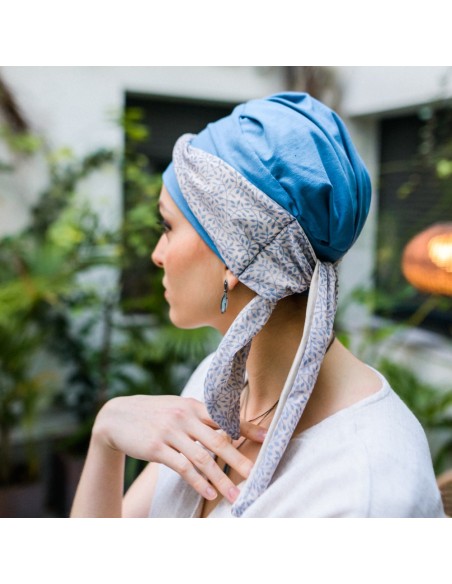 Turbante Oncológico Smart Cadaqués de Bambú – Aderans Headwear