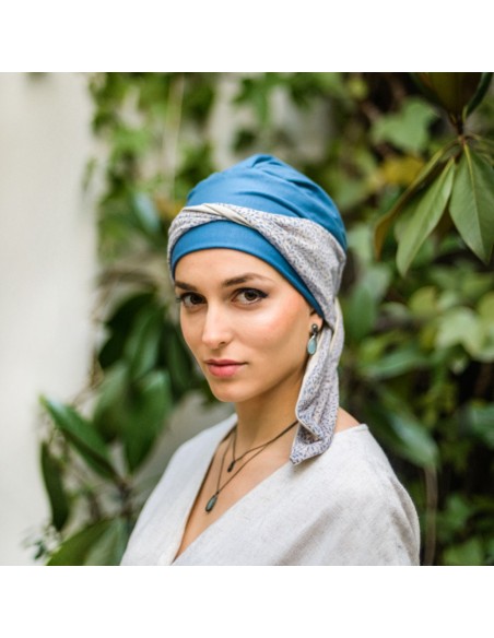 Turbante Oncológico Smart Cadaqués de Bambú – Aderans Headwear