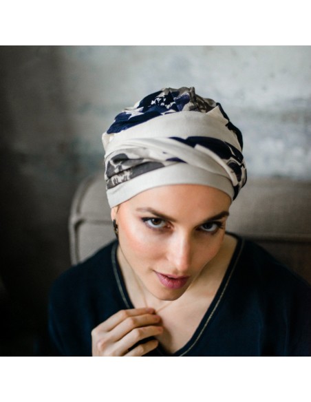 Turbante Oncológico Smart Osaka de Bambú – Aderans Headwear