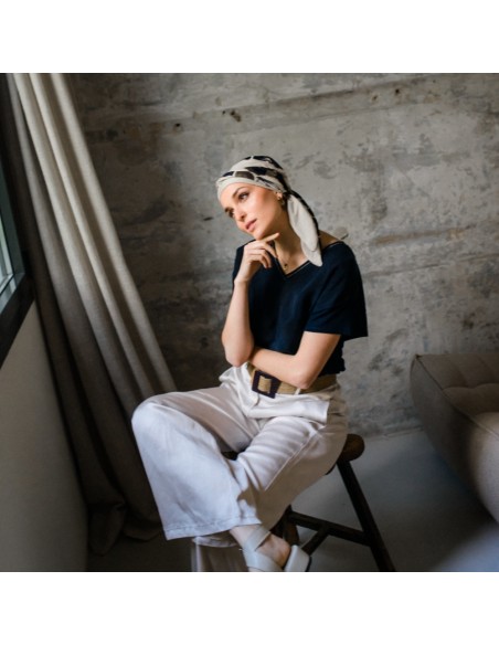 Turbante Oncológico Smart Osaka de Bambú – Aderans Headwear