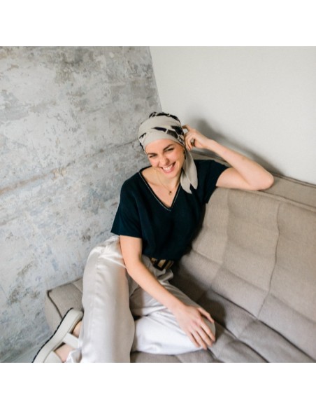 Turbante Oncológico Smart Osaka de Bambú – Aderans Headwear