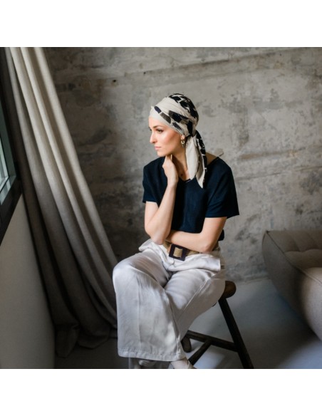 Turbante Oncológico Smart Osaka de Bambú – Aderans Headwear