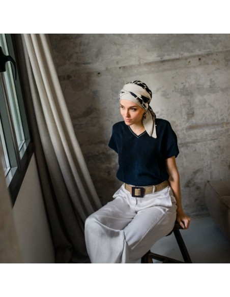 Turbante Oncológico Smart Osaka de Bambú – Aderans Headwear