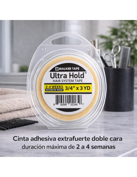 WALKER TAPE ULTRA HOLD 3/4'' x 3 Yards - Cinta adhesiva para prótesis y pelucas
