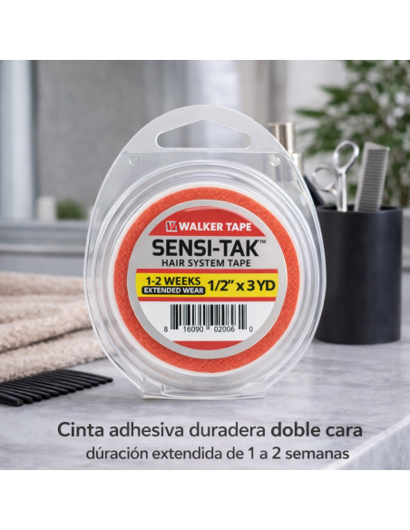 WALKER TAPE SENSI-TAK 1/2'' X 3 Yards -Cinta adhesiva para prótesis y pelucas