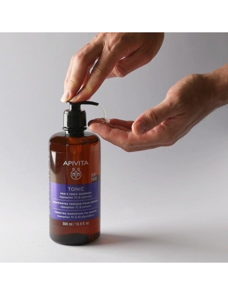 APIVITA Champú Tonificante Anticaida Para Hombres - Formato ECOPACK 500ml.