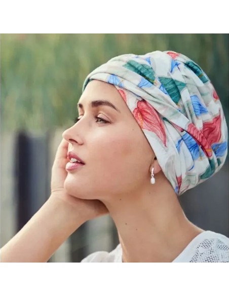 Turbante Oncologico · Shakti Tropical Blossoms · Viscosa de Bambu · Christine Headwear