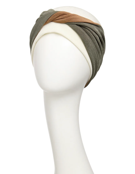 Turbante Oncológico · ZOYA V Soft Ivory Mix · Christine Headwear