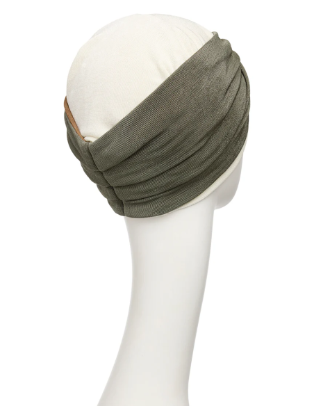 Turbante Oncológico · ZOYA V Soft Ivory Mix · Christine Headwear