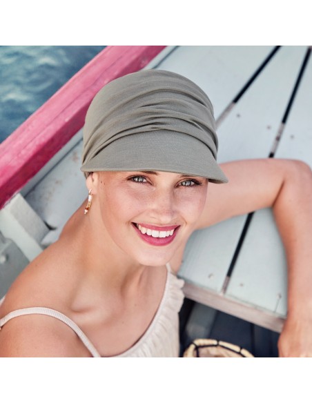 B.B. BELLA CAP - Gorra 37.5 Technology - Gorra oncologica color caqui