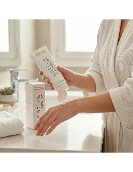 Sativa Xero-Tex Emulsión Relipidizante Intensiva – Hidratación Profunda para Piel Seca y Sensibilizada Oncológica