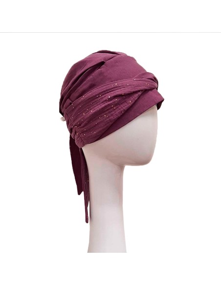 SMOOTH MALVA GOLD - Pañuelo de bambú y algodón - CAREBELL HEADWEAR