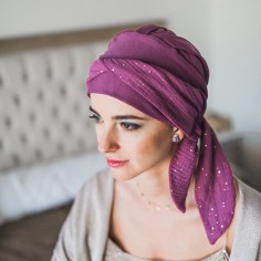 SMOOTH MALVA GOLD - Pañuelo de bambú y algodón - CAREBELL... 2