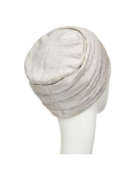 Turbante Oncológico Zoya V Silver Charm · Christine Headwear · Suave, Transpirable y Fácil de Colocar.
