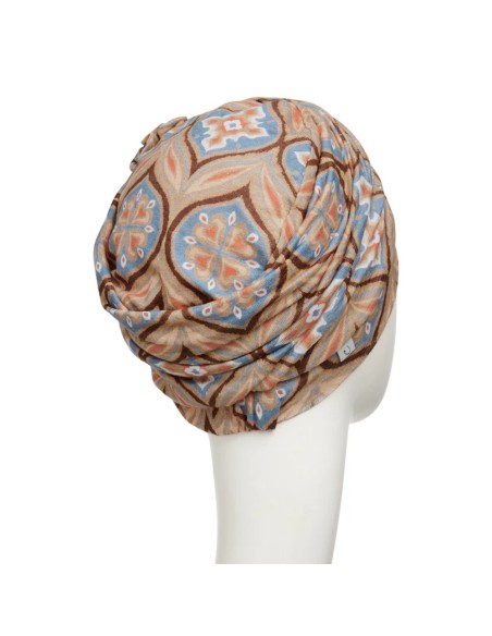 Turbante oncológico Lotus Touch of Gold · Christine Headwear · Elegancia ligera y transpirable