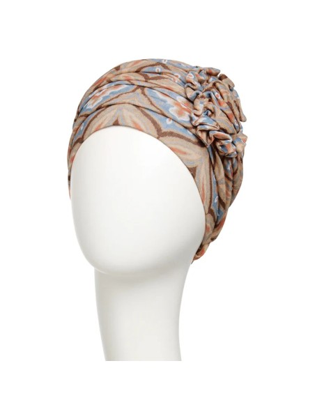 Turbante oncológico Lotus Touch of Gold · Christine Headwear · Elegancia ligera y transpirable