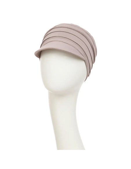 Gorra con visera color marron HocYoga cap 1582-167 House of Christine, especial para quimioterapia o alopecia