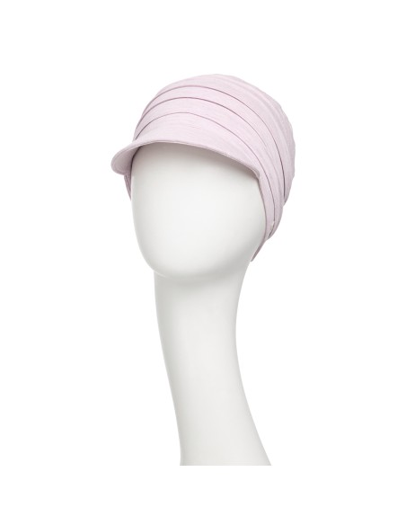 House of Christine HocYoga cap 1582-320 gorra rosa de bambu para quimioterapia o alopecia, vista frontal