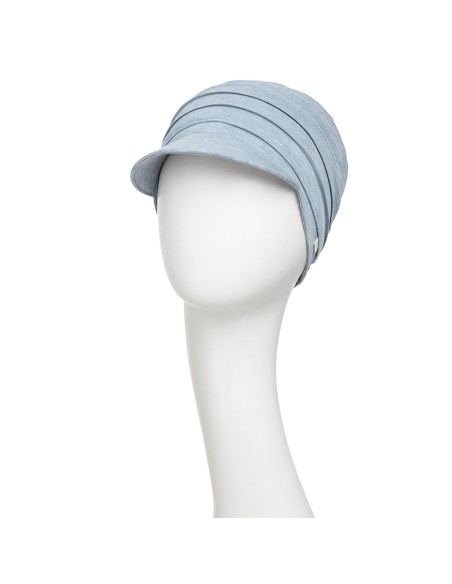 House of Christine HocYoga cap 1582-469 gorra de bambu para quimioterapia o alopecia vista frontal