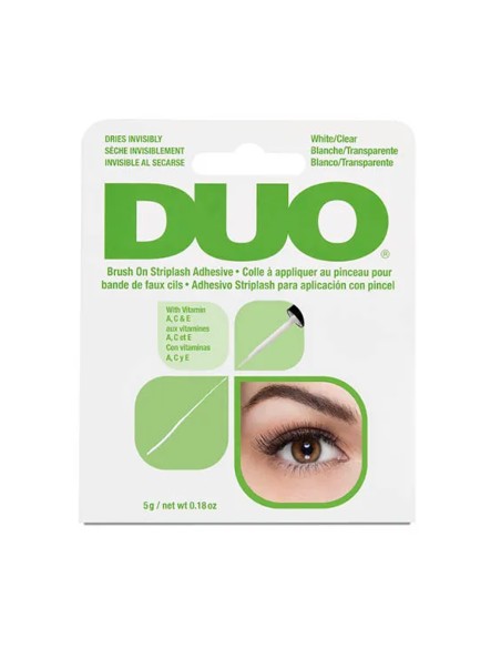 ADHESIVO CEJAS Y PESTAÑAS DUO BRUSH-ON CLEAR