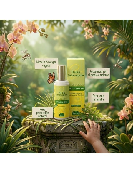 HELAN Zanzhelan Spray Antimosquitos Ecológico Repelente Natural